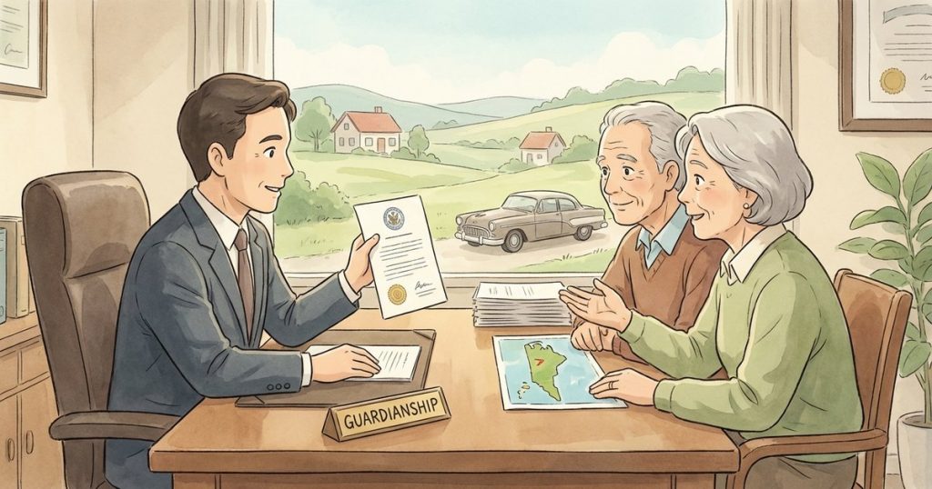 What is a guardianship bond, how is the bond amount determined, and do vehicles and other assets have to be listed for the bond? nc