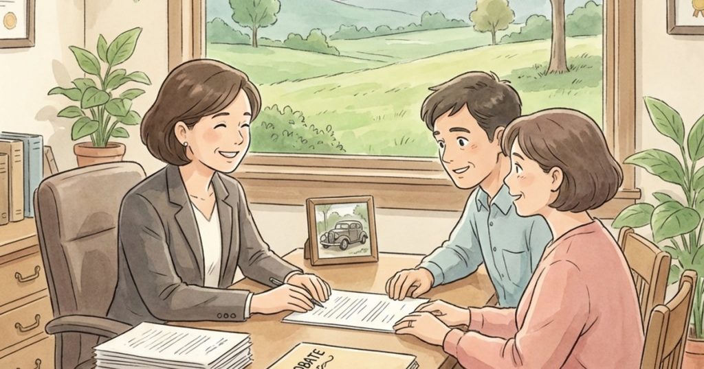 How do I handle a deceased parent’s car loan when the car is still at my house and no estate has been opened? nc