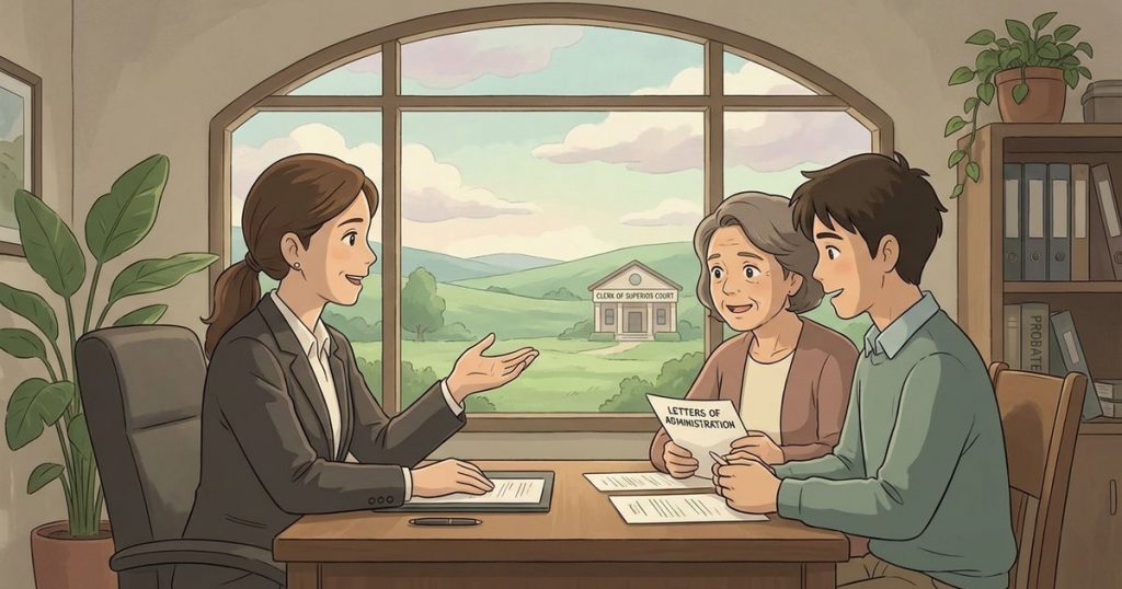How do we figure out who the legal heirs are and who should be in charge of handling the estate? nc