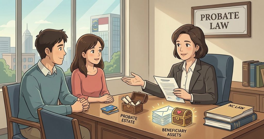 If the bank account and life insurance have beneficiaries and pass outside the estate, how are the deceased person’s credit card debts supposed to be paid? nc
