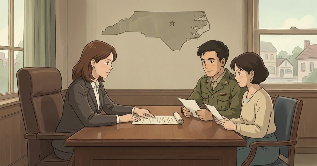 How are military retirement benefits and other service-related benefits handled in a divorce? nc
