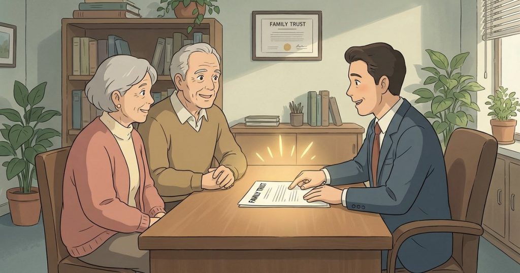 What happens to my home if I transfer it into a family trust during my lifetime? nc