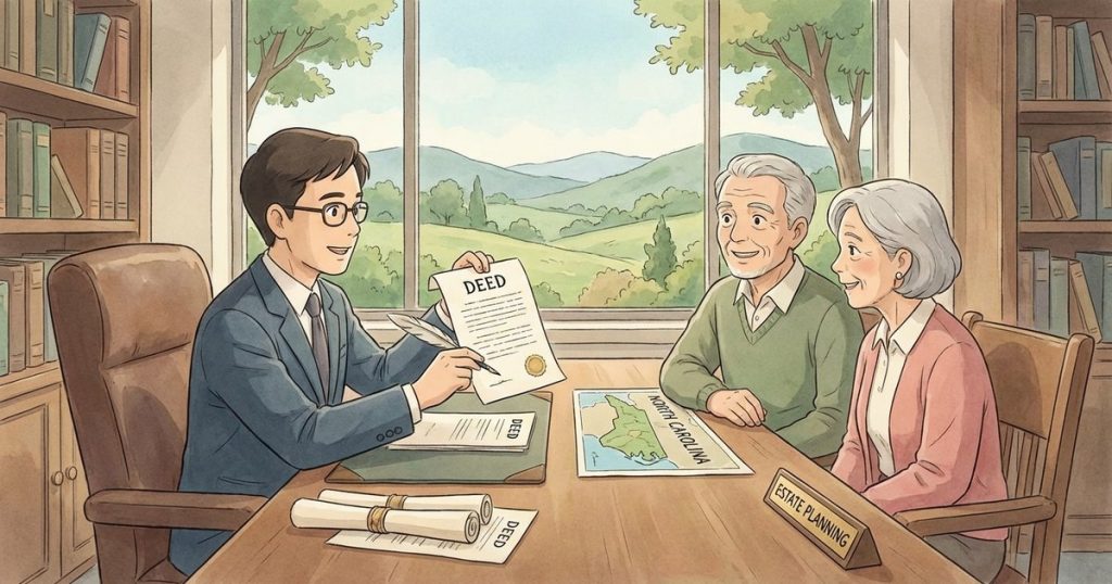 What paperwork is needed to change the deed on a property while the owner is still alive? nc