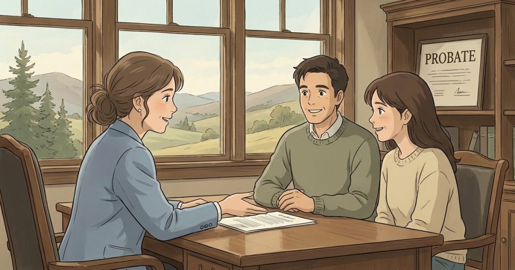 What are the next legal steps when a grandparent dies without a will and the only child passed away before them? nc