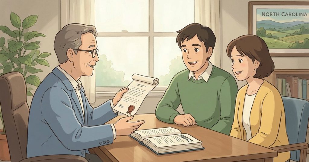 How do we confirm who has authority to communicate and make decisions for the estate during the property sale process? nc