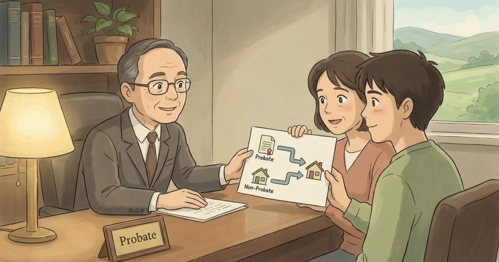 If most assets passed outside probate, does the will still control how that money gets divided among the children? nc