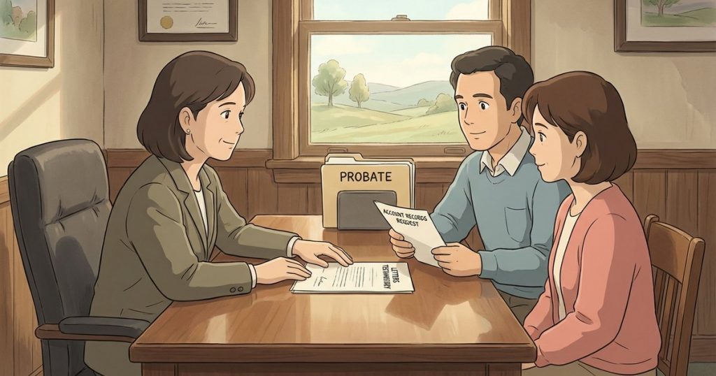 Who is allowed to request and receive a deceased person’s account records during probate? nc