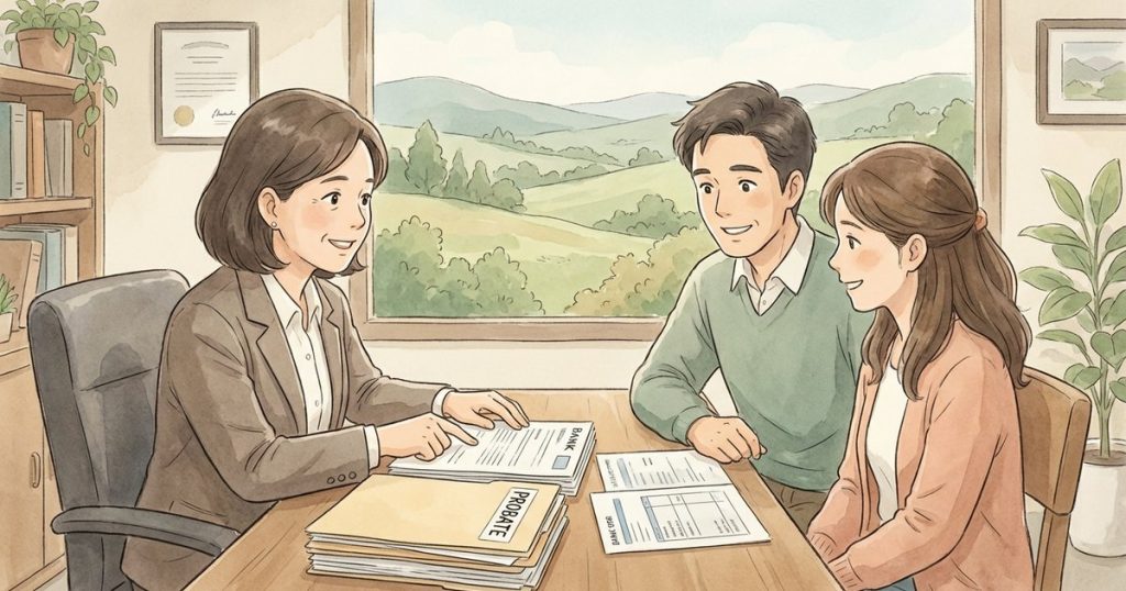 What documents do I need to gather for the estate inventory, especially for bank accounts and pay-on-death accounts? NC