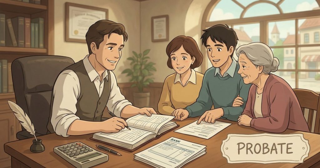 What does the court need to see in the final probate accounting for a bank account that paid expenses and was then distributed? – NC